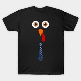 Turkey Face - Funny Thanksgiving Costume T-Shirt